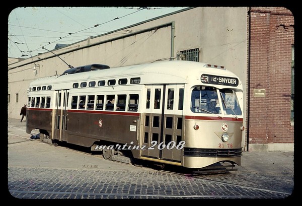 (DB) ORIG TRACCIÓN/TROLLEY SLIDE-SEPTA (PHILADELPHIA, PA) 2176