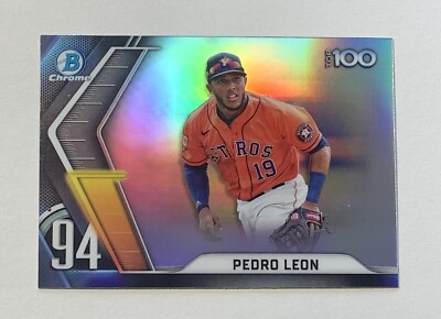 2022 Bowman Chrome Pedro Leon Scouts Top 100 #BTP-94 Houston Astros 