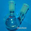 thumbnail 2 - 100ml,24/40,Round Bottom Glass Flask,2-neck,Lab Boiling Flasks,Double necks