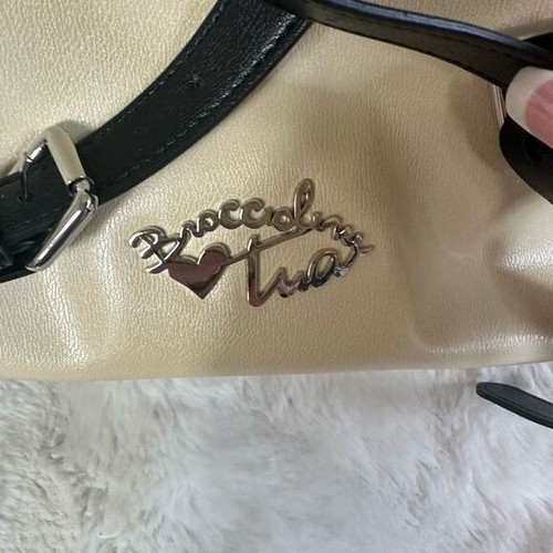 NEW Braccialini TUA Eyes backpack beige eco leather style B11314 made in Italy - Picture 6 of 15