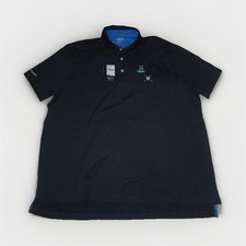 Chaps Men's L Black Short Sleeve Polo Shirt Moisture Wicking UPF 30 Golf