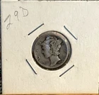 1929-D Mercury Dime 90% Silver- Circulated -$0.99 Shipping - Low Starting Bid!