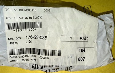 BRP OEM SkiDoo/CanAm SXS 3/6'' pop rivet 293150100/293150306 (pk 5) new