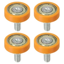 22mm Drawer Rollers 4 Pack Plastic Drawer Pulley Bearing Small Pulley Orange