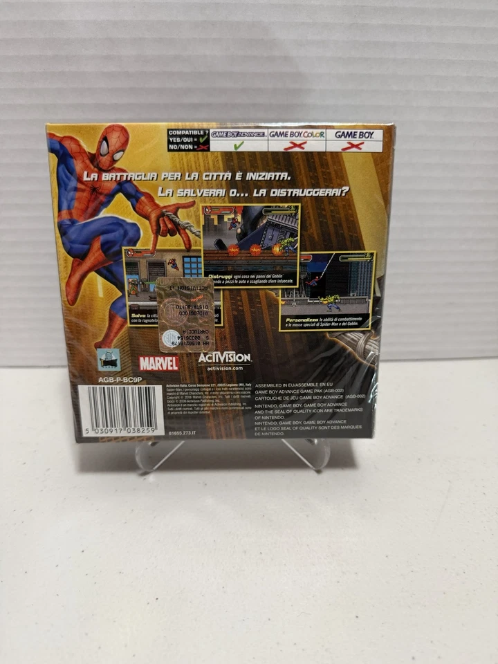 *NUEVO SELLADO* Spiderman Battle for New York Game Boy Advance Marvel Italiano Foto 2 de 2