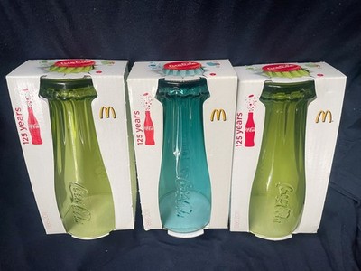 3x Coca Cola McDonald's Glas Lila 2010 Limited Edition 125 Jahre - NEU & OVP