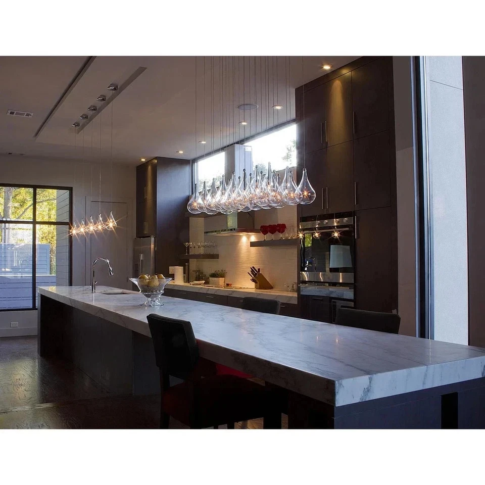 ET2 Contemporary Lighting Larmes 24-Light Polished Chrome Pendant - Image 3 of 4