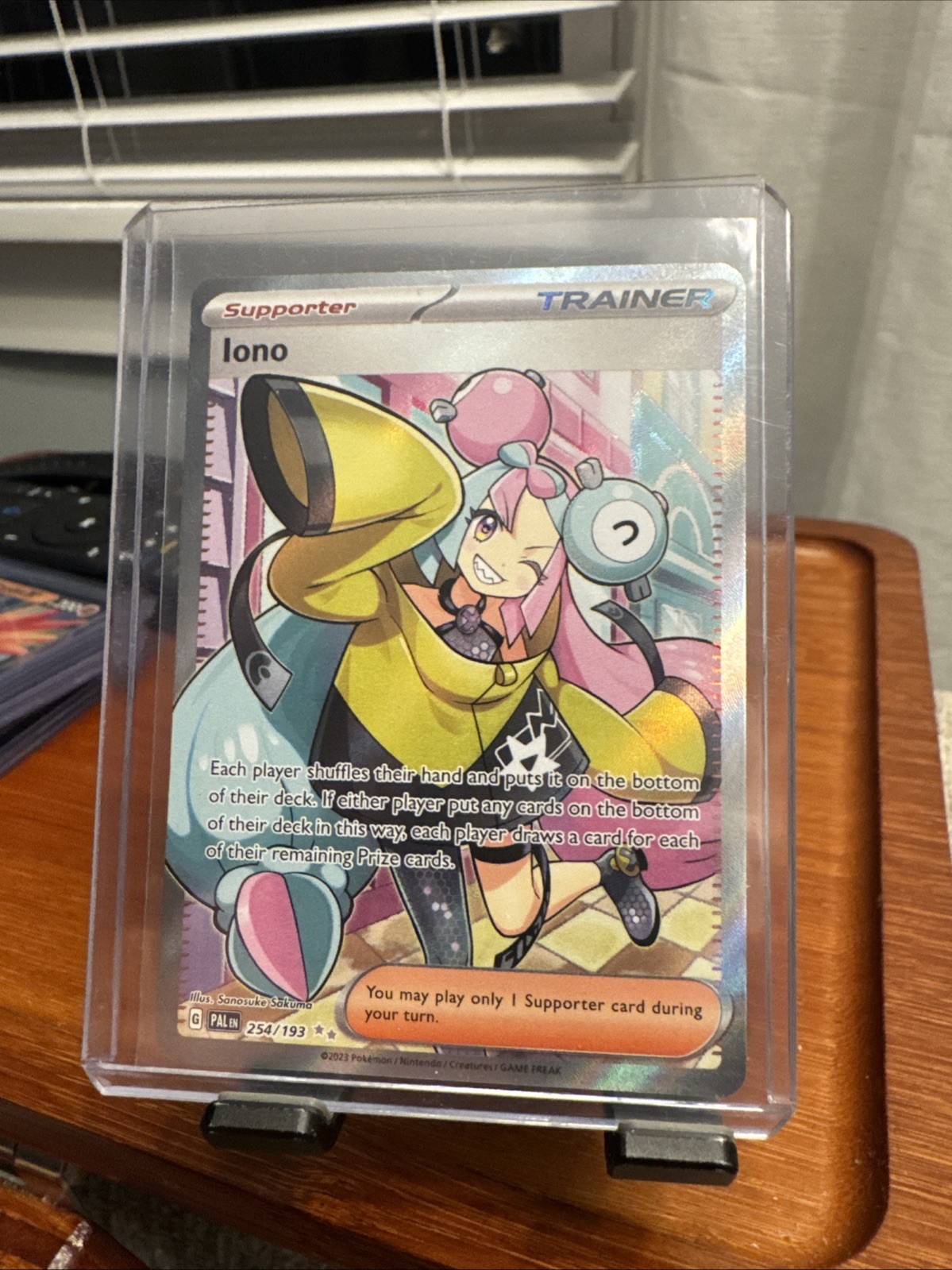 Pokémon TCG Iono Holo Ultra Rare Full Art Paldea Evolved Card 254/193 Near Mint