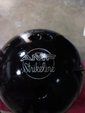 Amf Strikeline Bowling Ball Vintage  Black 13 Lbs