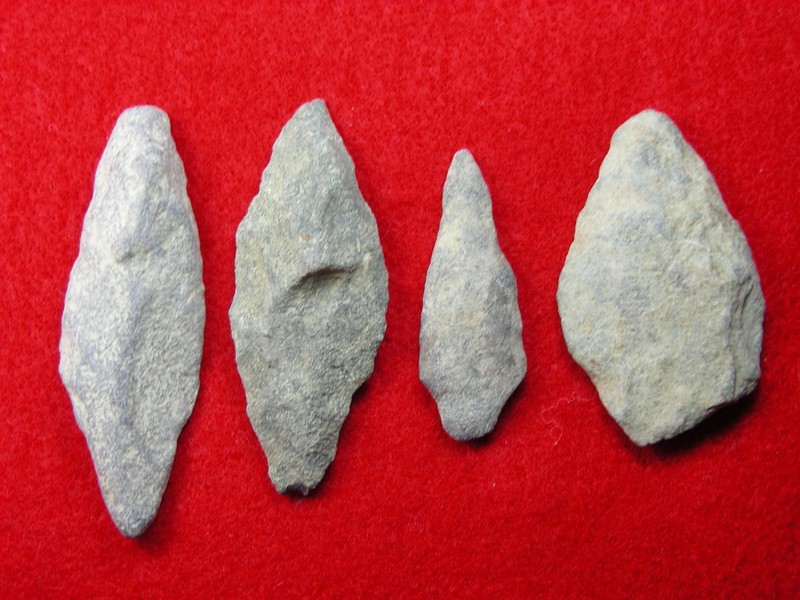NEW JERSEY KUGLER FARM ARROWHEADS 3" Authentic Indian Artifacts