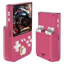 128G Portable Retro Gaming Console Open Source 3D Handheld Game Machine Pink