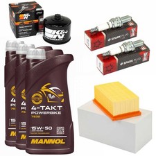 Wartung Ölfilter Luftfilter Öl 3L Set Zündkerze für BMW F 800 GS F 650 700 08-18