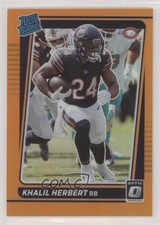 2021 Panini Donruss Optic Rated Rookie Orange Prizm 88/199 Khalil Herbert 0i3d