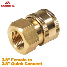 YAMATIC Pressure Washer Adapter 3/8" Female NPT to 3/8" Quick Connect Socket