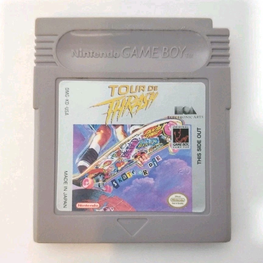 Skate or Die Tour De Thrash Nintendo Game Boy Tested Authentic