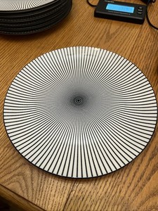Royal Norfolk Black And White Dash Dishes 7 Piece Set 7.5 In