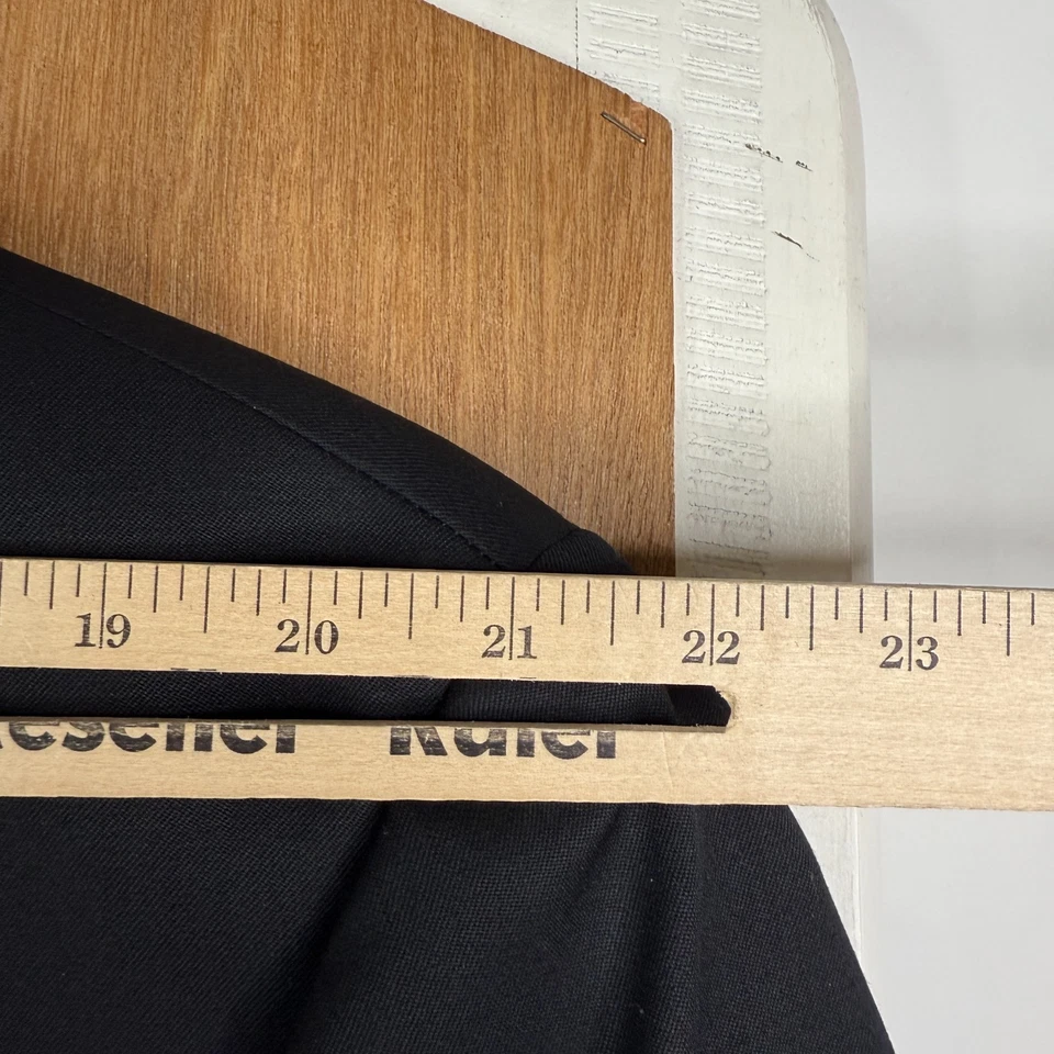 Andrew Fezza Esmoquin Para Hombres 48L Traje Negro 2 Botones Satén Muesca Lana Super 100s Foto 4 de 4