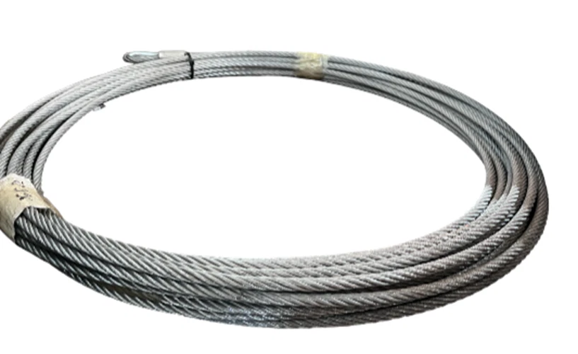 Stahlseil Drahtseil ⌀ 9,5mm, 29m, mit Haken f. Seilwinde, Seilzug, Handseilwinde - Bild 2 von 3