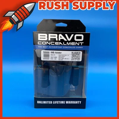 New Bravo Concealment IWB Torsion Holster Right Hand Black - Fits Glock 19 23 32