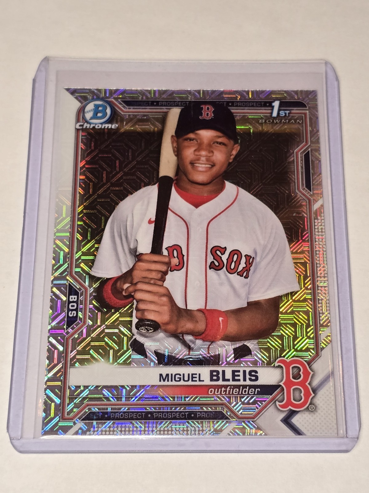 2021 Bowman Chrome - Prospects Miguel Bleis #BCP-167 Mojo Refractor (RC)