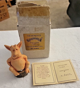 World of Krystonia GORPH Panton Dragon in Tub 1988 #2801 w/Box & Paperwork