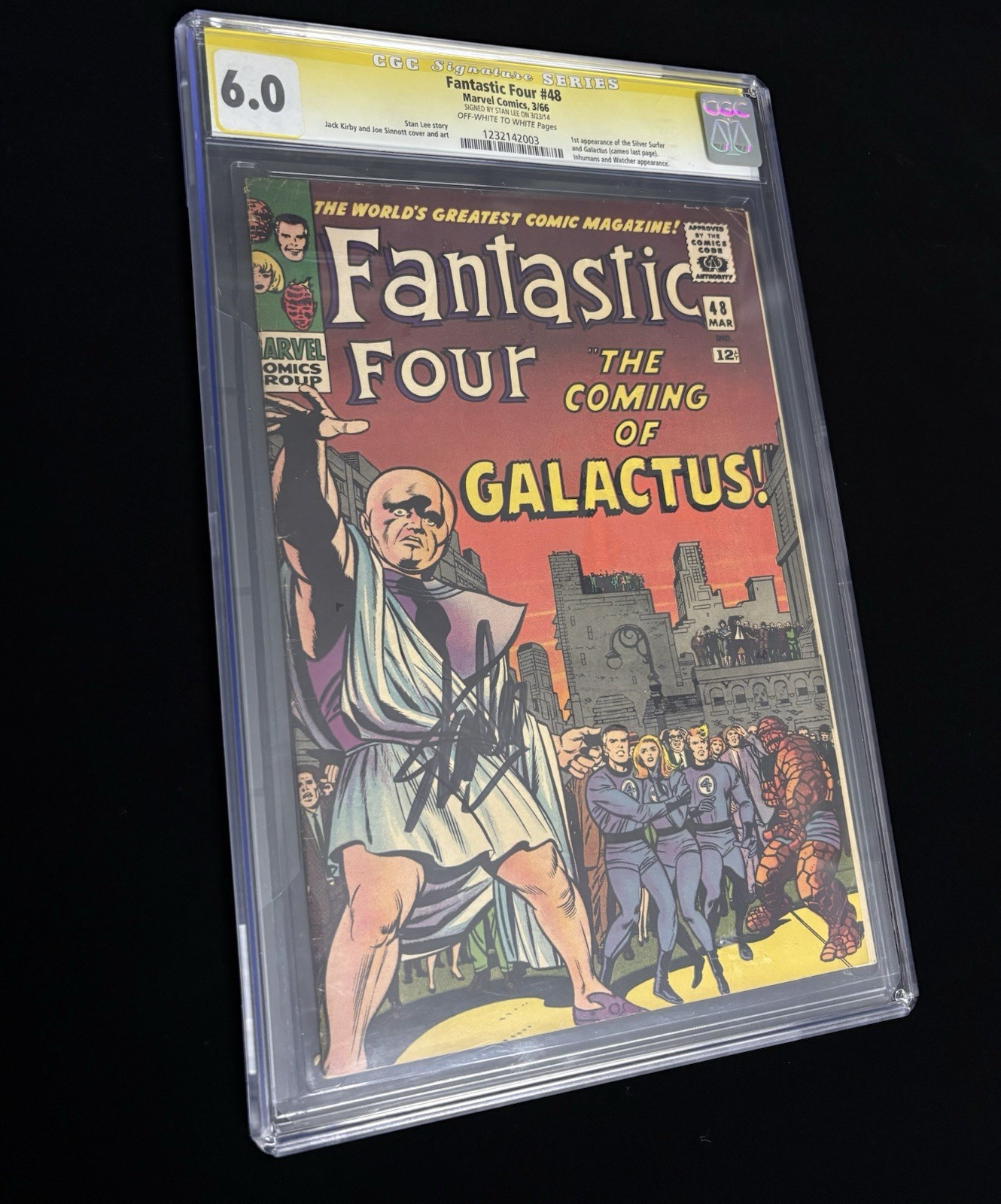 Fantastic Four #48 CGC 6.0 Signature Series Stan Lee Auto 1st Silver Surfer 1966