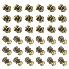 36 Pcs M3*5 Mini Round Knobs, 12mm Small Drawer Pulls, Bronze