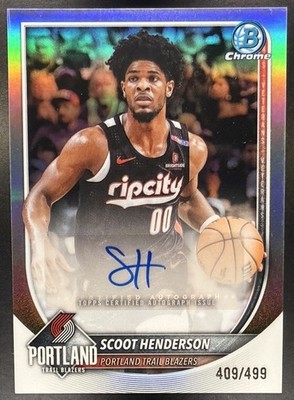 2025 Bowman Scoot Henderson #BCA-SH Chrome Auto Refractor /499