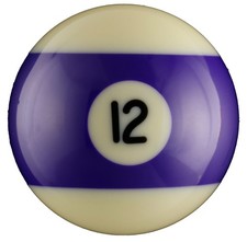SRS 12 Replacement 2-1/4  Pool Ball Striped Purple 