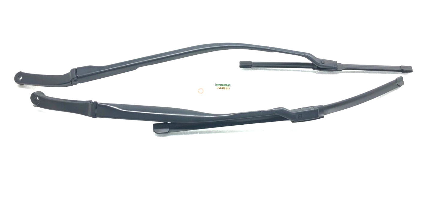 2017-2022 MASERATI LEVANTE FRONT WINDSHIELD WIPER ARM W/ BLADE SET X2 OEM.