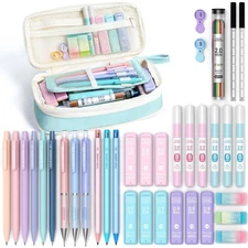 36PCS Aesthetic School Supplies Mechanical Pencil Set 0.5mm 0.7mm 0.9mm & 2.0...