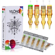 50Pcs Premium Professional Sterile Tattoo Cartridge Needle Shader RL RS RM