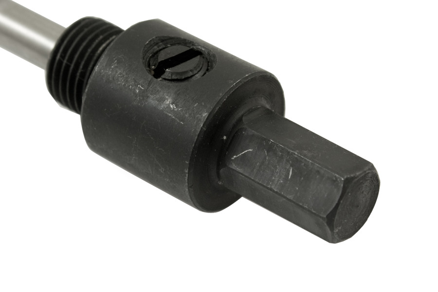 Shank for HSS bi-metal hole saws with 1/2" thread