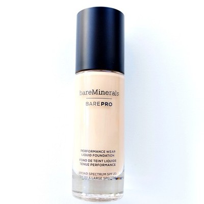 bareMinerals BarePro Liquid Foundation WARM NATURAL 12 Performance Wear 1oz NOS