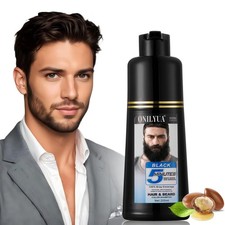 Beard Dye for Men, Color  Hair 16.9 Fl Oz Pack of 1 , Black