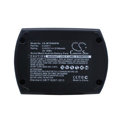 Battery for Metabo BS KSA SB BSP 9.6 6.25471 6.31775 ME974 ME-974 9.6v 2100mAh