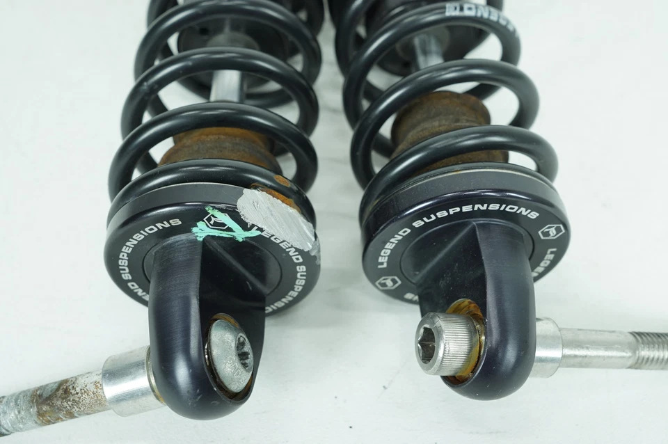 2006 Harley Dyna Street Bob Rear Left Right Shock Absorbers Legend SCRATCHED 13" - Image 3 of 4