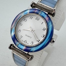 Vintage AVON Quartz Watch Women Silver MOP St...