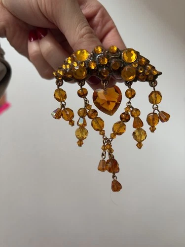 Vintage Costume Jewelry Lot Brooch Bracelet Cuff Links Earrings