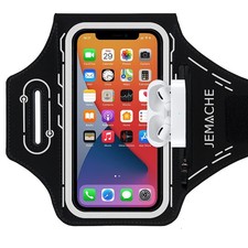 Armband for iPhone 17 16 15 14 13 12 Pro with Airpods Holder, Gym Workouts Ru...