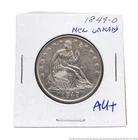 1849-O Half Dollar New Orleans Seated Liberty United States Coin Currency