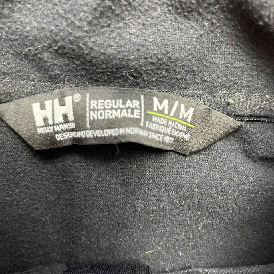 Pullover Helly Hansen Heavenly Para Hombres M Negro 1/4 Cremallera Bordado Rendimiento Esquí Foto 3 de 4