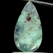 13.30Cts Natural Fine Aqua Chalcedony Pear Cabochon Gemstone 15X27X4MM