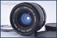 CANON New FD 35mm F2 Wide Angle Manual Focus Lens Front Rear Caps Filter