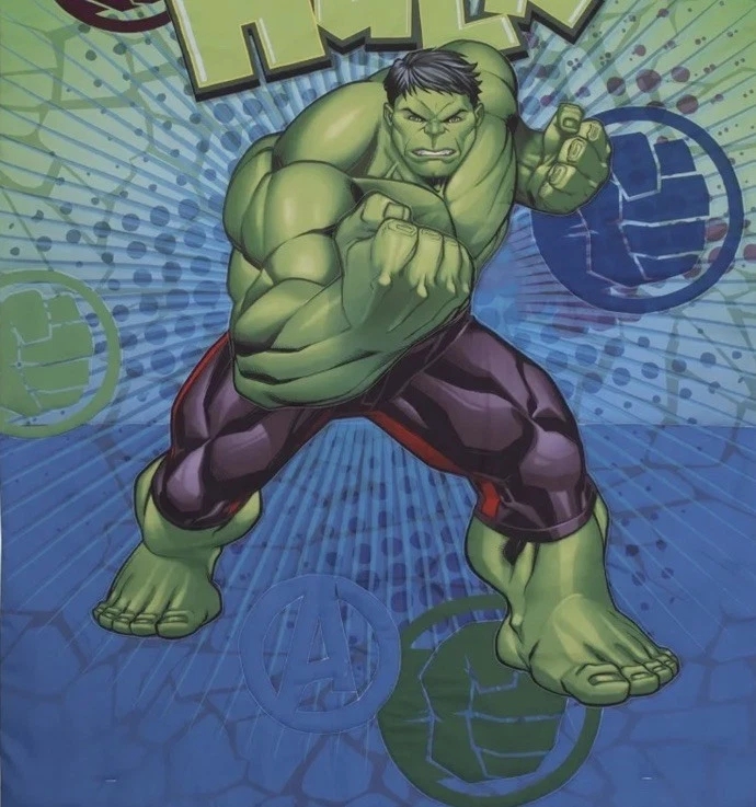 Juego de cama de 4 piezas para niños pequeños Marvel Avengers The Incredible Hulk Foto 3 de 4