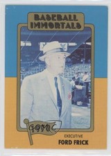1980-84 SSPC Baseball Immortals 1st Printing Ford Frick #117 HOF 0sf1