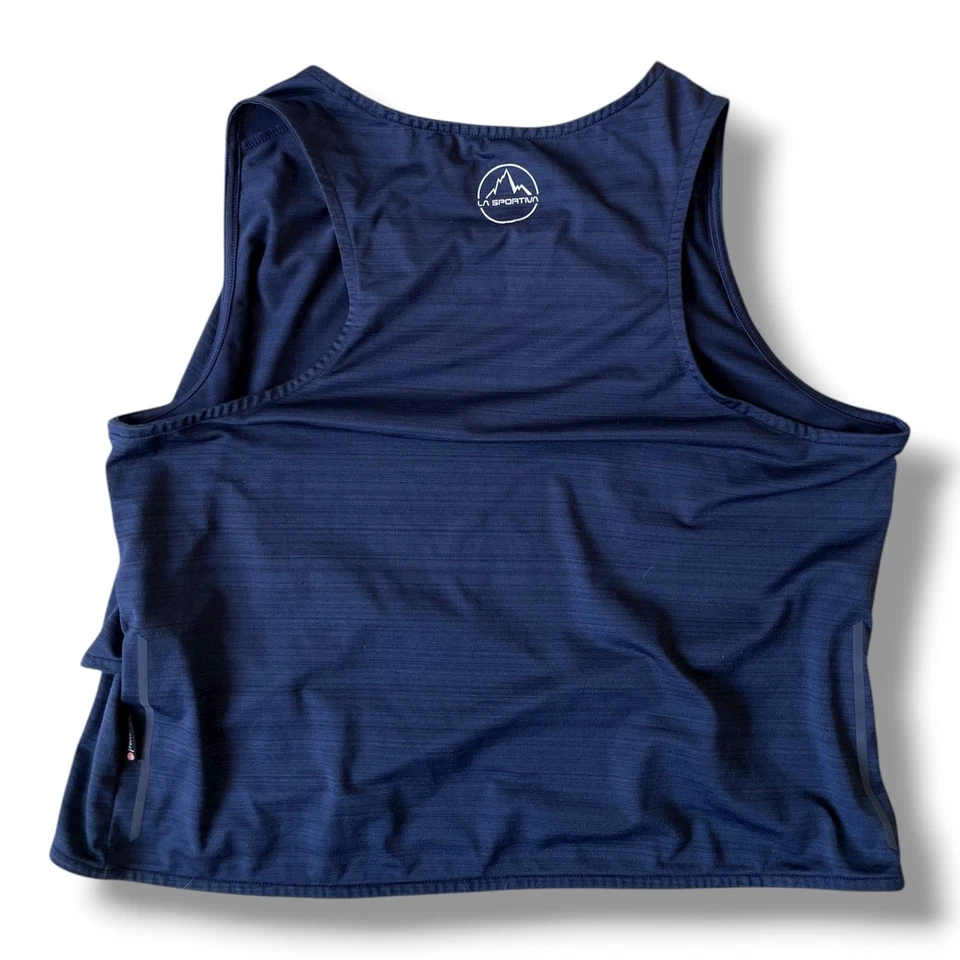 Regata feminina La Sportiva Sunfire cropped tamanho médio azul - Imagem 2 de 4