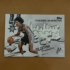 DYLAN HARPER  SPURS RC  2025-26 TOPPS CLUTCH PROSPECTS INSERT #CC-2