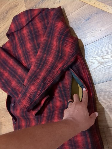 Vintage Woolrich Wool Hunting Jacket Buffalo Plaid Coat Mackinaw 1960's Size 42 - Picture 18 of 19