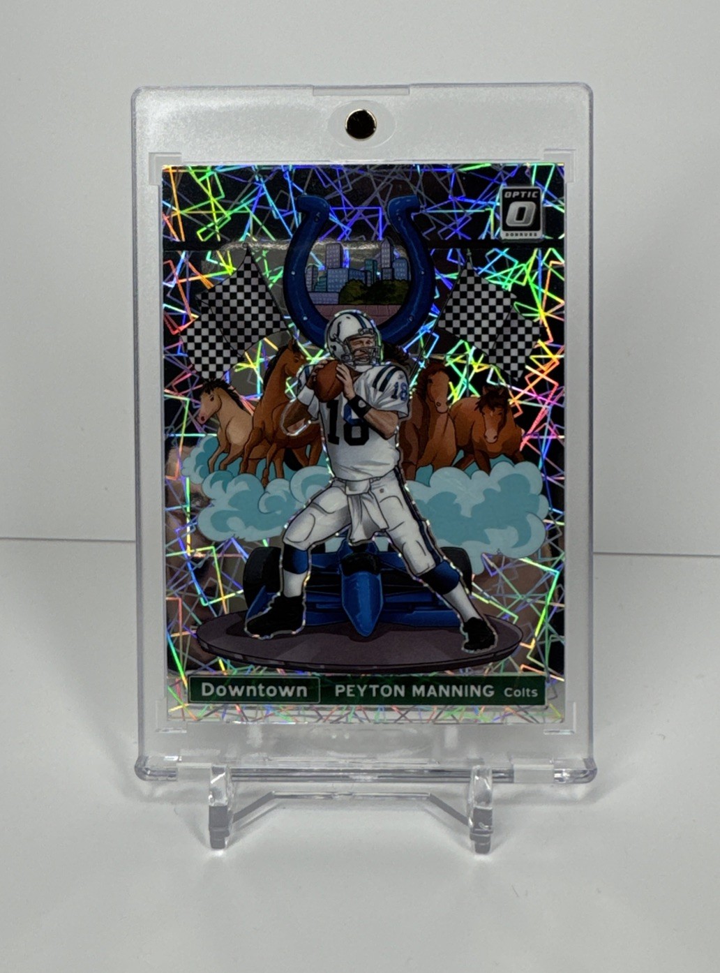 2021 PANINI DONRUSS OPTIC DOWNTOWN! PEYTON MANNING #DT18 COLTS SSP